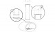 Cheminée bioéthanol suspendue Ellipse